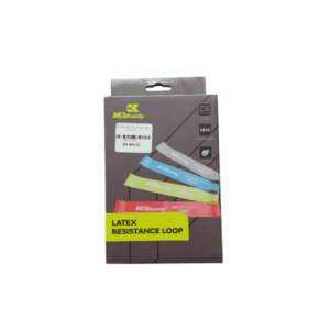 caja que contiene set de minibands de diferentes colores, caja color gris con imagen de minibands de colores