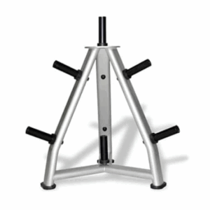 rack para almacenamiento de discos olimpicos cromado