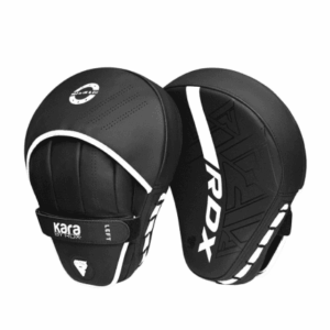 focus pad marca rdx color negro con detalles en blanco