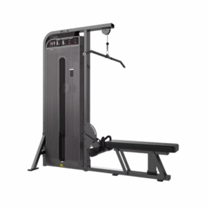 maquina de ejercicio jalon remo sentado color negro