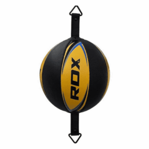 pera de entrenamiento marca rdx color negro con amarillo